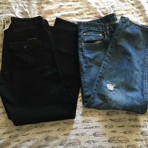 2 pairs Calvin Klein Jeans new and used
